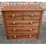 Victorian chest of drawers (missing feet)