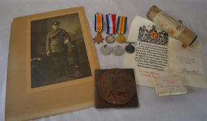 Amended description - World War I medal trio (1914-15 star, British War medal & Victory medal) to