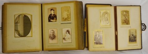 2 Victorian photograph albums one containing members of a Jewish family