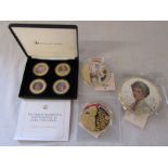 Jubilee Mint Queen Elizabeth II £5 photographic coin collection, Large 100 mm 2016 proof coin -