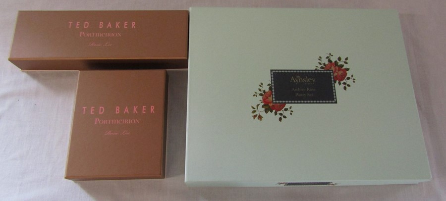Boxed and unused Ted Baker Portmeirion Rosie Lee set of pastry forks and cake slice together with - Image 2 of 2