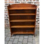 Early 20th century oak bookcase H 117cm W 90cm