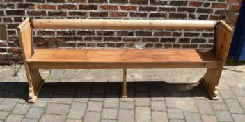 Pine tram pew L 200 cm