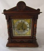 German early 20th century R M Schneckenburger mantel clock H 37 cm