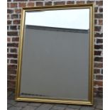 Large gilt framed wall mirror 100 cm x 128 cm