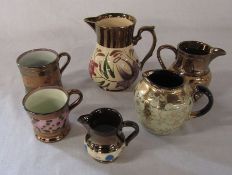 Selection of lustre ware ceramics