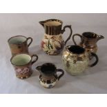 Selection of lustre ware ceramics