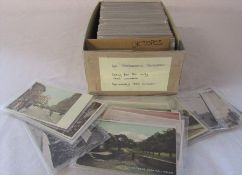 Box of approximately 350 UK topographical postcards dating from the early 1900s onwards