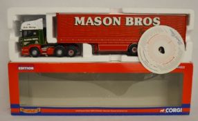 Boxed Corgi Mason Brothers of Boston limited edition articulated lorry cc13701