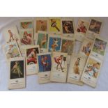 Quantity of 1950s American glamour / pin ups notebooks by artist Gil Elvgren, front covers for