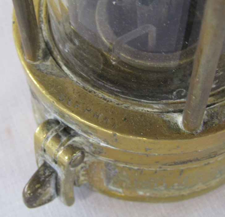 Miners lamp marked Johnson / Clapham / Morris H 22 cm - Image 3 of 5