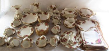 Large quantity of Royal Albert 'Old Country Roses' part dinner / tea service