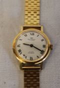 Ladies 18ct gold Pryngeps wristwatch total weight 36.1 g