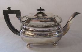 Silver teapot Sheffield 1908 total weight 22.39 ozt