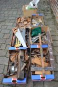 Large quantity of old joiners tools and blow torches