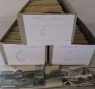 3 boxes of topographical postcards relating to France and Belgium (approximately 2250 cards)