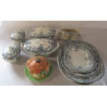 Late Victorian / Edwardian tureens & Beswick cottage ware