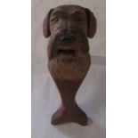 Wooden nut cracker in the form of a dog