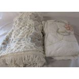 2 candlewick bedspreads (double & 6' 8")