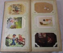 Postcard album containing 360 postcards featuring children dating from the early 1900s onwards