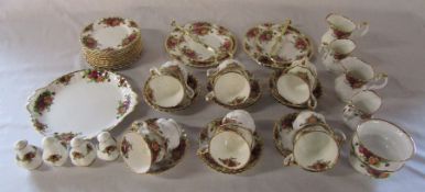 12 place setting Royal Albert 'Old Country Roses' coffee / tea service consisting of coffee pot,