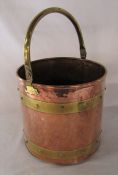 Copper coal bucket