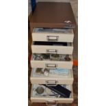 Bisley cabinet containing watch parts & tools