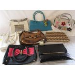Assorted brand new ladies handbags inc Daniel Hechter and New Look (some with tags)