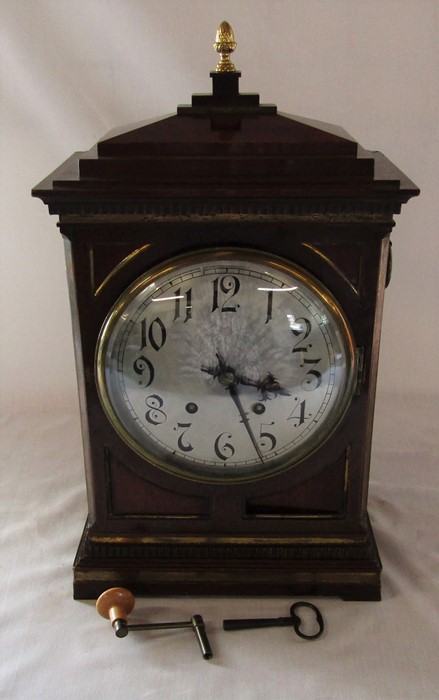 Late 19th century German bracket clock by Winterhalder & Hoffmeier H 50 cm - Image 2 of 6