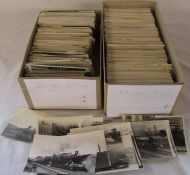 Approximately 1800 UK railway photo cards (2 boxes)