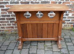 Victorian Gothic style pitch pine table