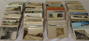 Approximately 699 Lincolnshire postcards including Louth Flood, Boston, Grantham, Goxhill, New