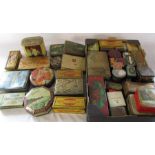 Large quantity of vintage tins