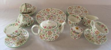 Selection of Minton 'Haddon Hall' inc teapot (some pieces af inc teapot which has substantial