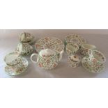 Selection of Minton 'Haddon Hall' inc teapot (some pieces af inc teapot which has substantial