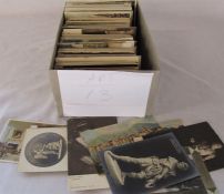 Box containing approximately 800 postcards relating to Art