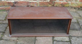 Victorian mahogany taxidermy display case W 58cm H21cm D26cm