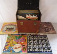 Box of 1960/70's 33 rpm LP records inc The Beatles, The Rolling Stones, The Who, Simon & Garfunkel