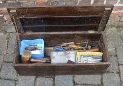 Tool box with hand tools