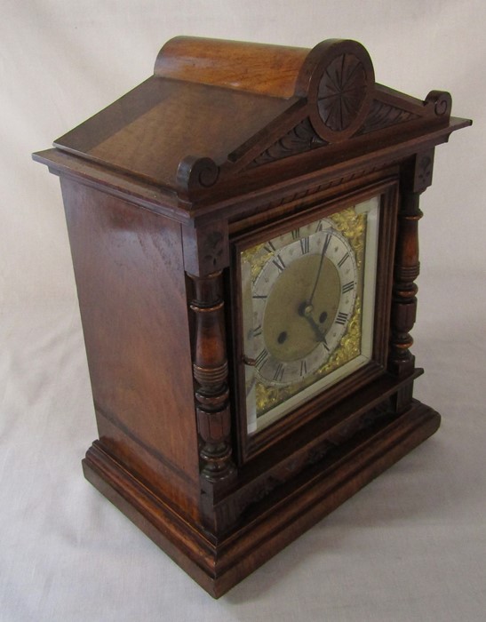 German early 20th century R M Schneckenburger mantel clock H 37 cm - Image 2 of 4