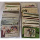 Selection of Father Christmas / Santa Claus and Christmas greeting postcards dating from the early