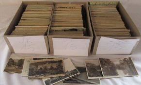 3 boxes of UK topographical postcards dating from the early 1900s onwards (approximately 2100