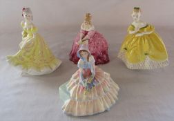 4 Royal Doulton figurines - Victoria HN2471, Ninette HN2379, The Last Waltz HN2315 and Daydreams