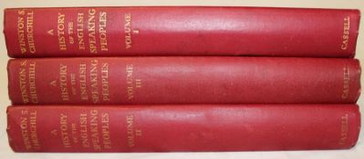 A History of the English Speaking People 3 Vols by Winston S. Churchill first edition published by