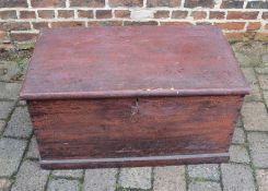 Victorian pine blanket box