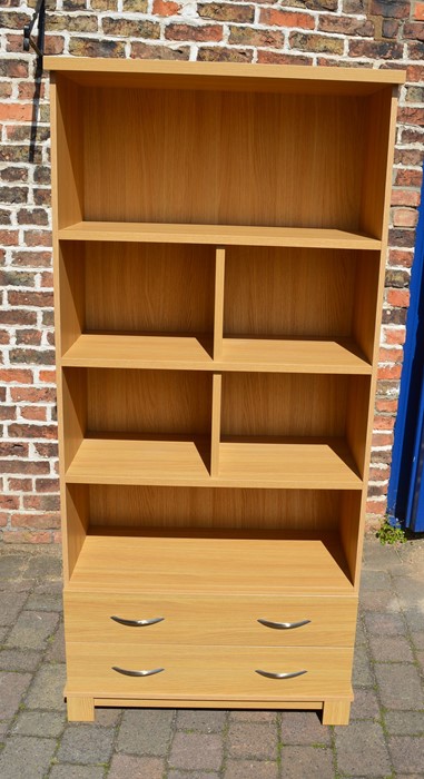 Kingstown 'Dalby' 2 drawer bookcase H 187 L 87 cm D 40 cm