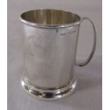 Small silver tankard Birmingham 1946 weight 2.93 ozt H 8 cm