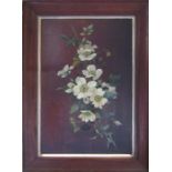 Early 20th century framed oil on board still life of flowers 40 cm x 55 cm (size including frame)