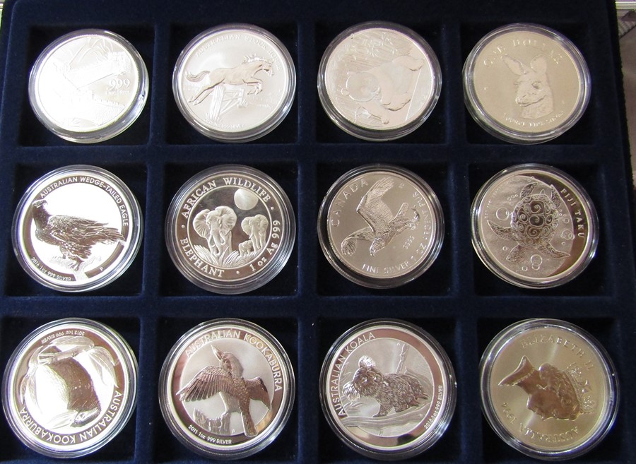 Quantity of silver & gold plated collectors coins including History of the Royal Family, - Image 3 of 5