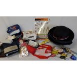 British Airways boxed cabin crew Paul Costelloe hat and scarf, selection of airline products